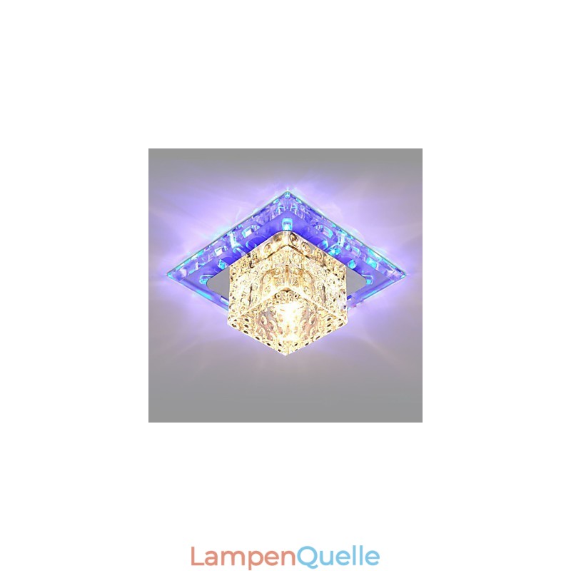 Mini Kristall Deckenleuchte Spotlight 3W Kreative Lampe Leuchtstoffröhre Bunte Farbe Quadratische Kuppelleuchte
