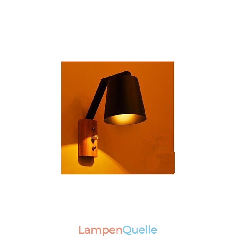 Kreative Persönlichkeit Warmes Holz Eisen Bett Lampe Schalter Mit Nordic Korridor Studie