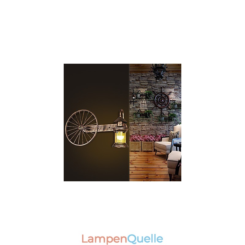Rustikale Lodge-Malerei-Funktion für Mini-Stil Uplight Wandleuchten Wandleuchte