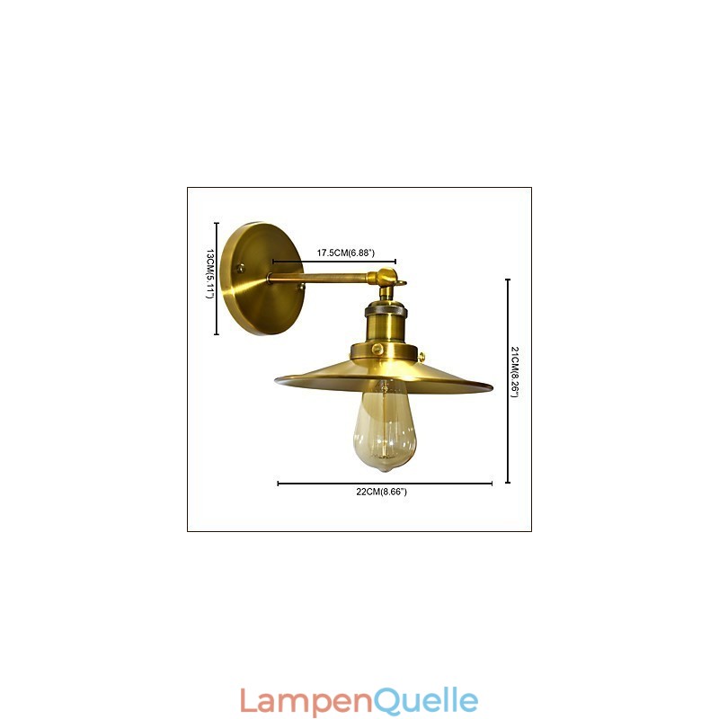 Rustikale Lodge Traditionelle Klassische Messing-Funktion für Downlight-Wandleuchten Wandleuchte