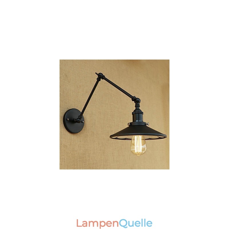Rustikale Lodge Country Retro-Malerei-Funktion für Mini-Stil Swing Arm Wandleuchte