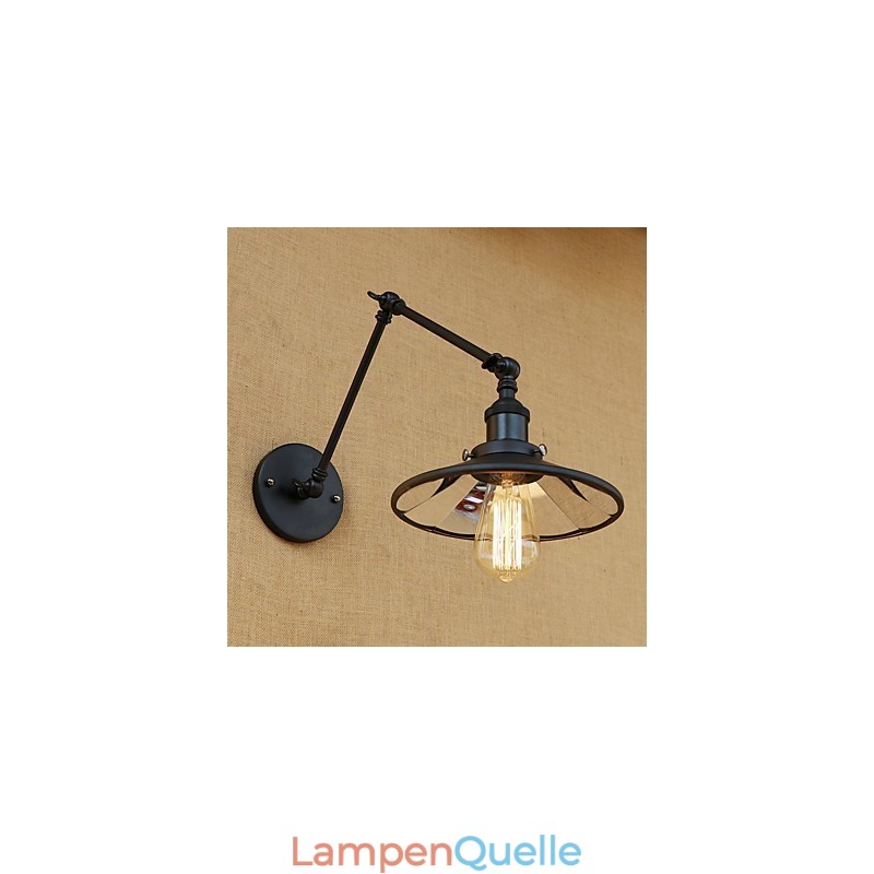 Rustikale Lodge Country Retro-Malerei-Funktion für Mini-Stil Swing Arm Wandleuchte