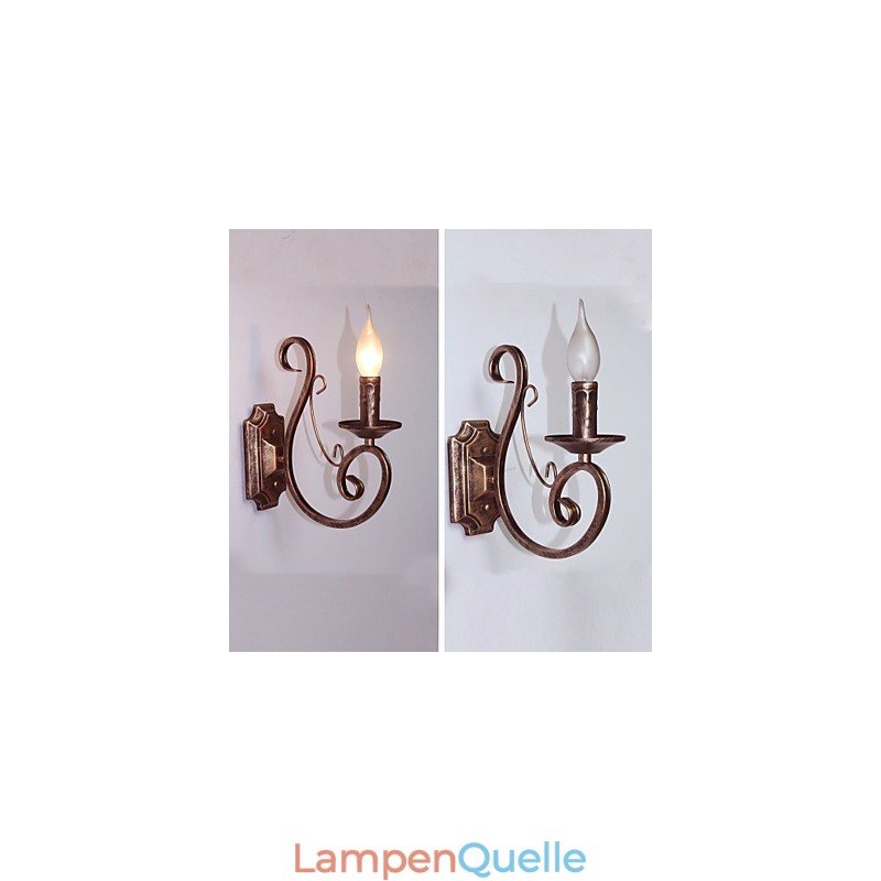 Mini Retro Wand Lampe Flur Metall Kerze Form Wand Lampe Beleuchtung