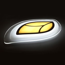 Moderne zeitgenössische Unterputzmontage aus Metall