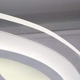 Moderne zeitgenössische Unterputzmontage aus Metall