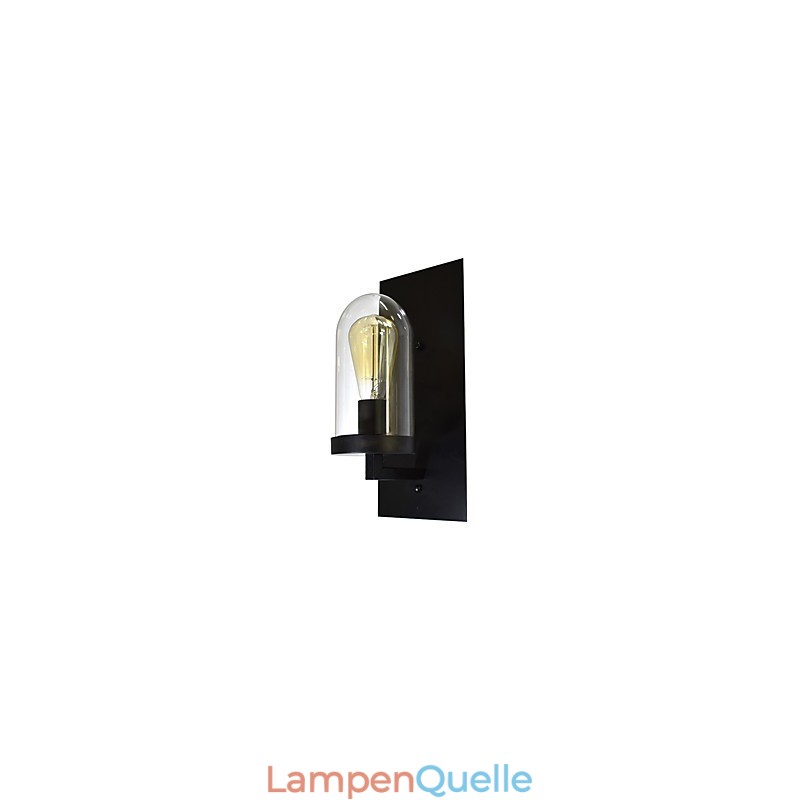 Wandleuchte aus lackiertem Stahl, dumme schwarze amerikanische Kaffeedekoration, Retro-Wandleuchte, Lichtschwertlampe an der Wand