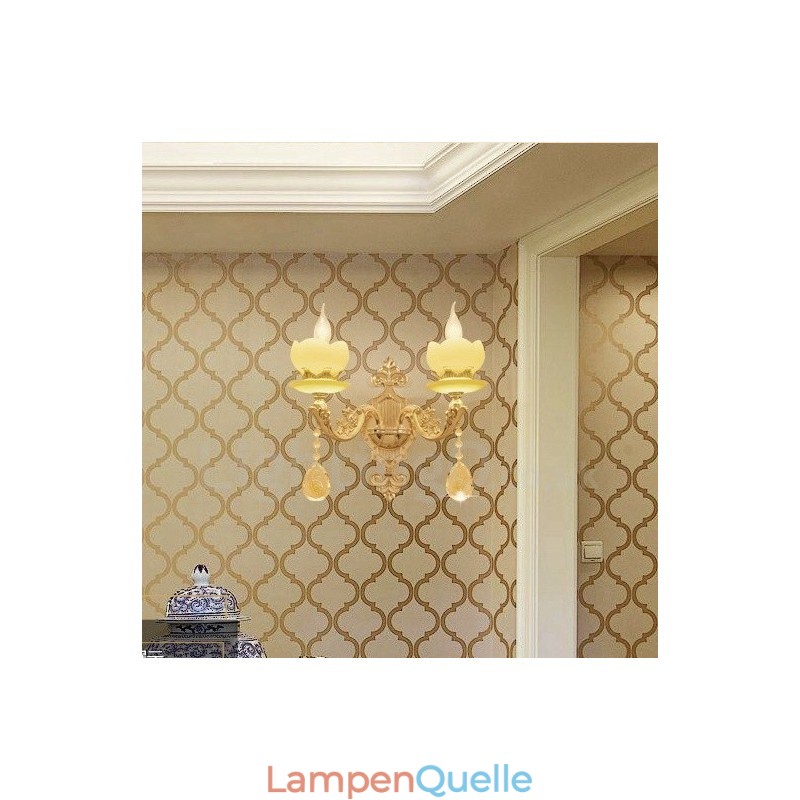 2 Licht Traditionelle Klassische Wohnzimmer Esszimmer Bett Zimmer Metall Innen Wandleuchten