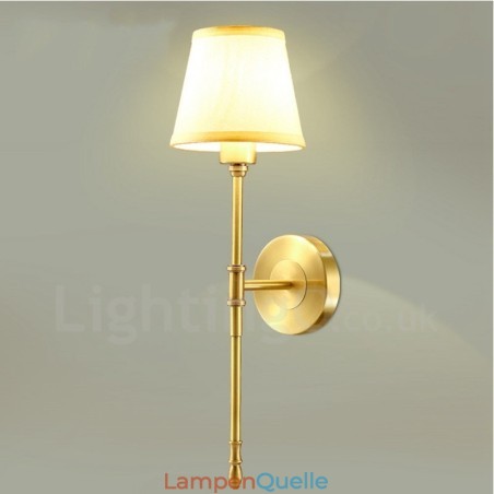 Traditionelle klassische Wandleuchten aus Kupfer für den Innenbereich mit einer Leuchte