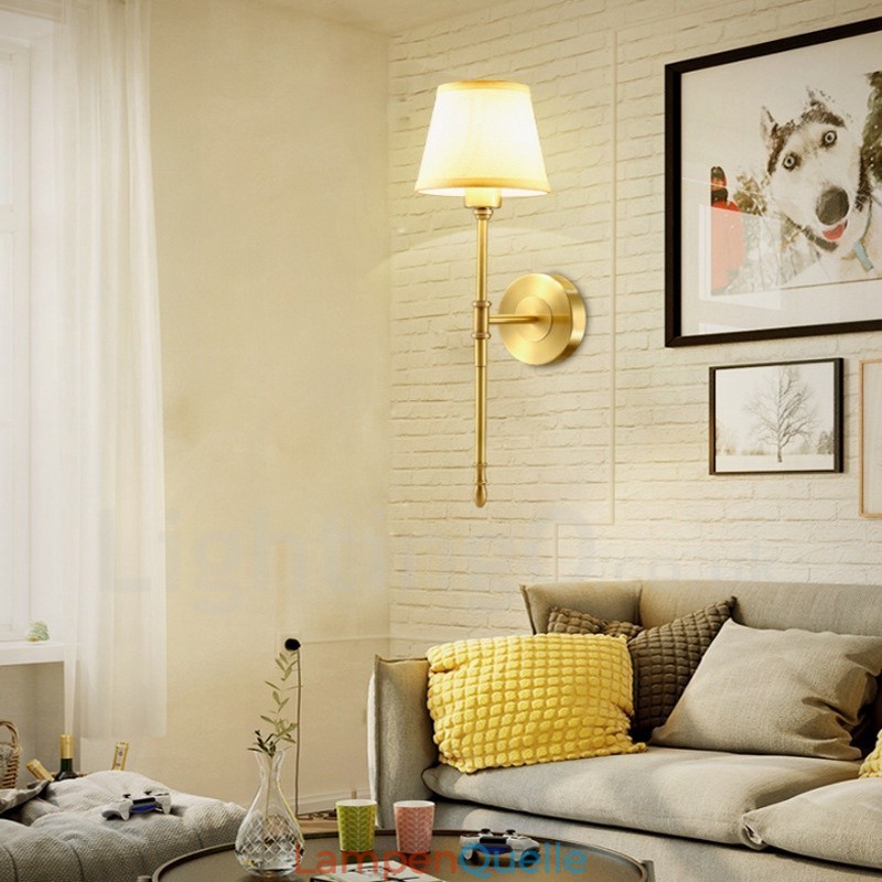 Traditionelle klassische Wandleuchten aus Kupfer für den Innenbereich mit einer Leuchte