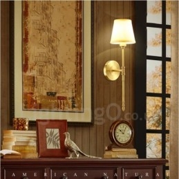 Traditionelle klassische Wandleuchten aus Kupfer für den Innenbereich mit einer Leuchte