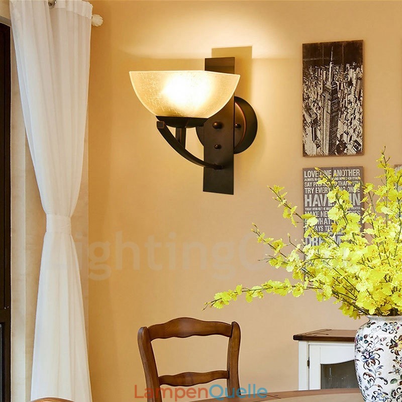 Traditionelle klassische Wandleuchten für den Innenbereich mit einer Leuchte