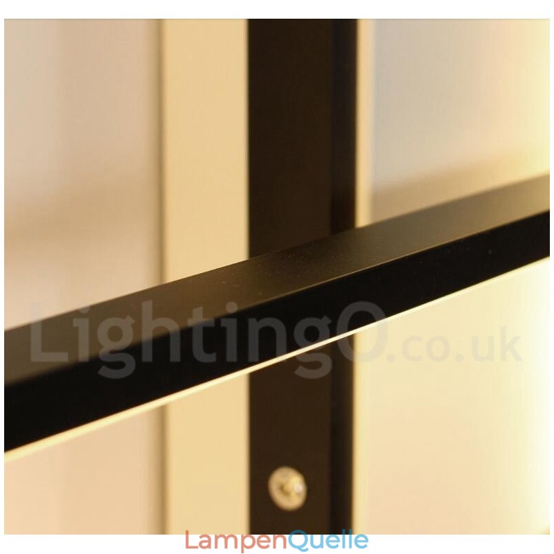 Moderne Deckenleuchte mit zeitgenössischer Aluminium-Malerei, bündige Wandleuchte mit Fernbedienungsdimmer für Wohnzimmer, Schlafzimmer
