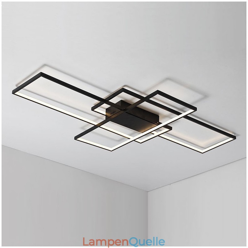 Moderne Deckenleuchte mit zeitgenössischer Aluminium-Malerei, bündige Wandleuchte mit Ferndimmer für Wohnzimmer, Schlafzimmer, kann auch als Wandleuchte verwendet werden