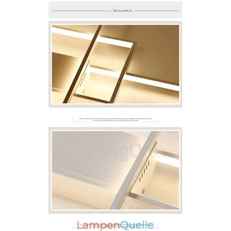 Moderne Deckenleuchte mit zeitgenössischer Aluminium-Malerei, bündige Wandleuchte mit Ferndimmer für Wohnzimmer, Schlafzimmer, kann auch als Wandleuchte verwendet werden