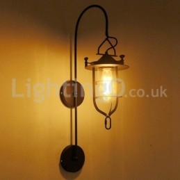 Retro Dock Wand Lampe Schwarz Wharf Wand Lichter Dock Wandleuchte Restaurant Wohnzimmer Cafe Bar Kleidung Shop
