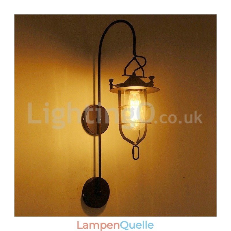 Retro Dock Wand Lampe Schwarz Wharf Wand Lichter Dock Wandleuchte Restaurant Wohnzimmer Cafe Bar Kleidung Shop