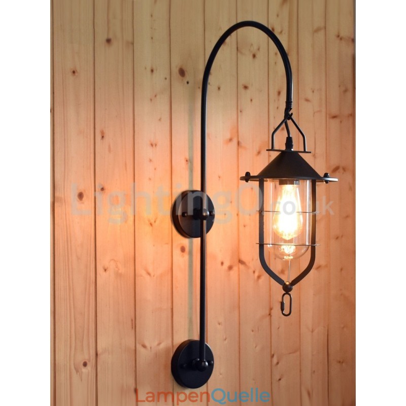 Retro Dock Wand Lampe Schwarz Wharf Wand Lichter Dock Wandleuchte Restaurant Wohnzimmer Cafe Bar Kleidung Shop