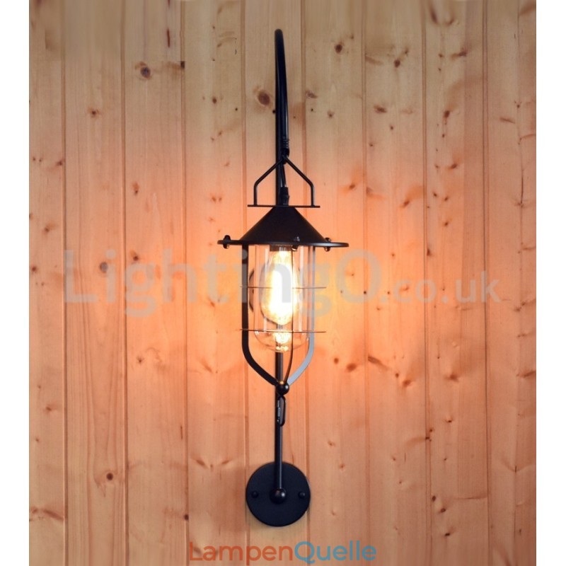 Retro Dock Wand Lampe Schwarz Wharf Wand Lichter Dock Wandleuchte Restaurant Wohnzimmer Cafe Bar Kleidung Shop