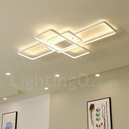 Moderne Deckenleuchte mit zeitgenössischer Aluminium-Malerei, bündige Wandleuchte mit Ferndimmer für Wohnzimmer, Schlafzimmer, kann auch als Wandleuchte verwendet werden