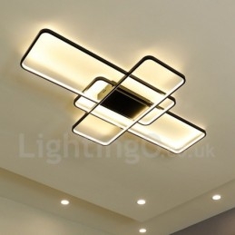 Moderne Deckenleuchte mit zeitgenössischer Aluminium-Malerei, bündige Wandleuchte mit Ferndimmer für Wohnzimmer, Schlafzimmer, kann auch als Wandleuchte verwendet werden