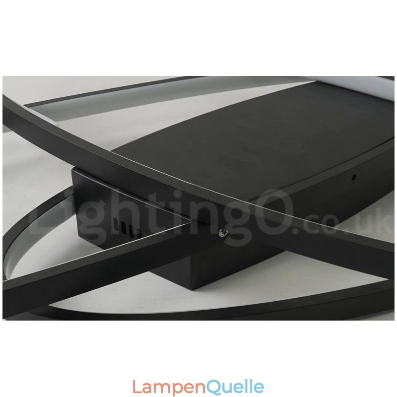 Dimmbare ovale, moderne Deckenleuchte aus Aluminium, Unterputzlampe für Wohnzimmer, Schlafzimmer, kann auch als Wandleuchte verwendet werden