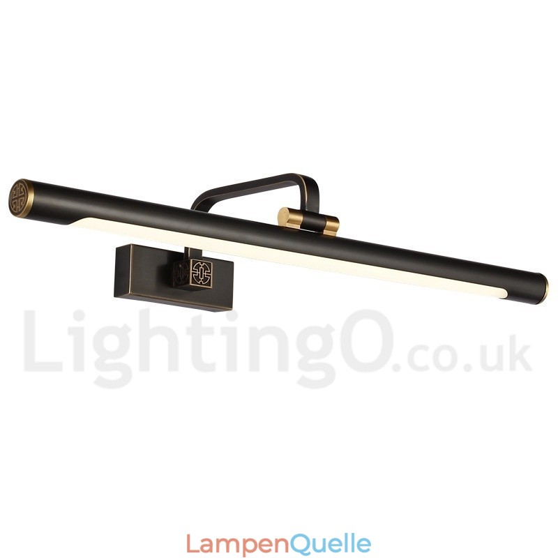 IPMirror Lampe Badezimmerleuchten Reines Messing Wandleuchten mit Acrylschirm Make-up Beleuchtung