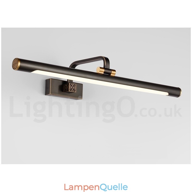 IPMirror Lampe Badezimmerleuchten Reines Messing Wandleuchten mit Acrylschirm Make-up Beleuchtung