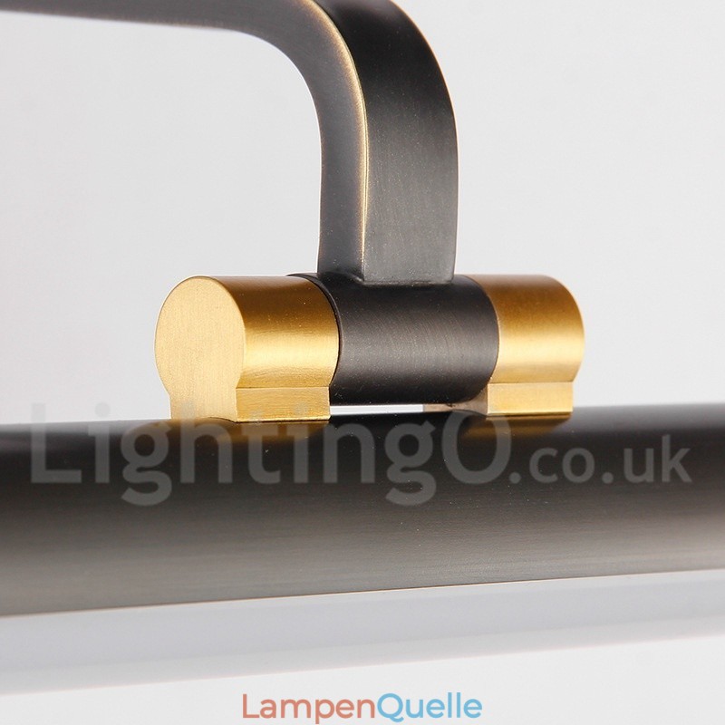 IPMirror Lampe Badezimmerleuchten Reines Messing Wandleuchten mit Acrylschirm Make-up Beleuchtung