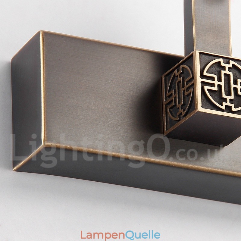 IPMirror Lampe Badezimmerleuchten Reines Messing Wandleuchten mit Acrylschirm Make-up Beleuchtung