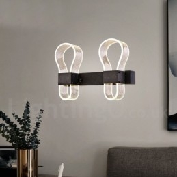 Moderne Wandleuchte mit Acrylschirmen für Schlafzimmer, Flur, Gang
