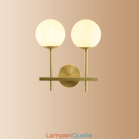 Moderne Molecules Bean Wandleuchte mit Kugelglasschirm Moderne Molecules Bean Wandleuchte mit Kugelglasschirm