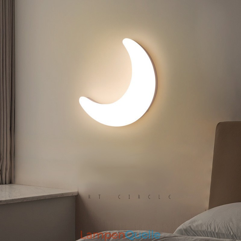 20W Nordic Indoor Mond Form Kinderzimmer Wandleuchten Deckenleuchten