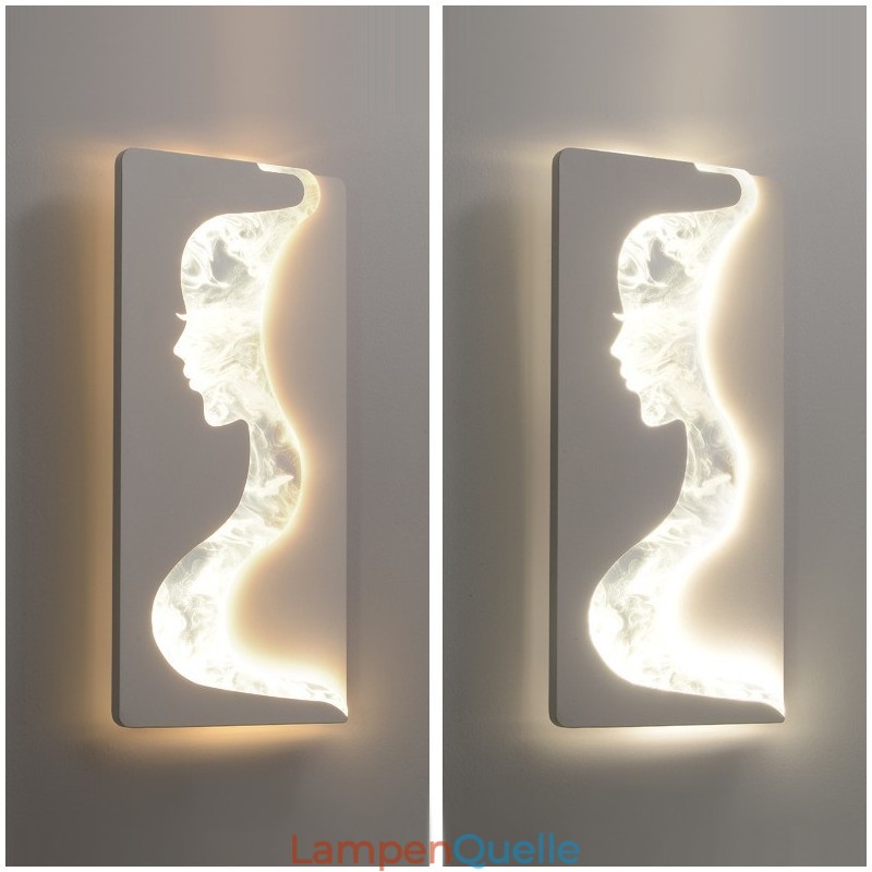 Indoor Schöne Mädchen Blick nach links rechts Wandleuchte