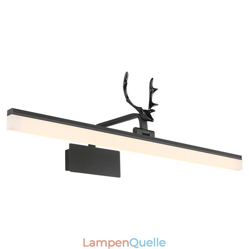 Geweih Spiegel Frontleuchte Acryl Wandleuchte Waschraum Make-up Leuchte