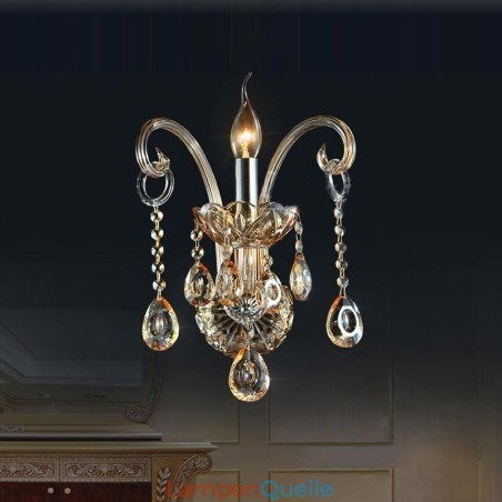 Europäische Wandleuchte Bernstein Cognac Kristall Wandleuchte Einfache Lampe Beleuchtung Europäische Wandleuchte Bernstein Cognac Kristall Wandleuchte Einfache Lampe Beleuchtung