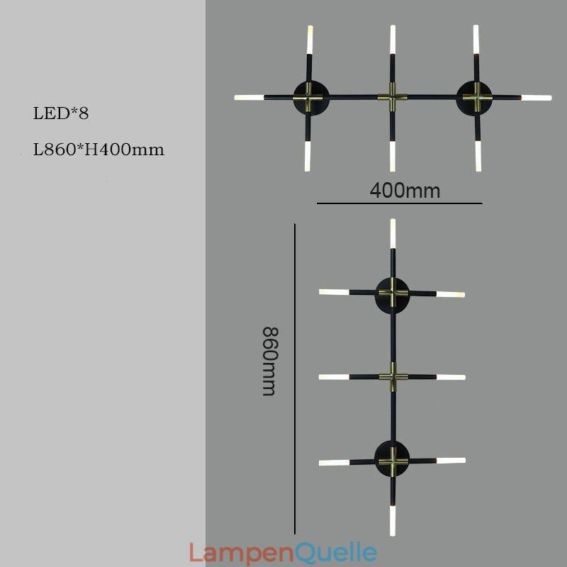 Wandleuchte Spleißen Warmweiß Kreative Wandleuchte DIY Kombination Lampe