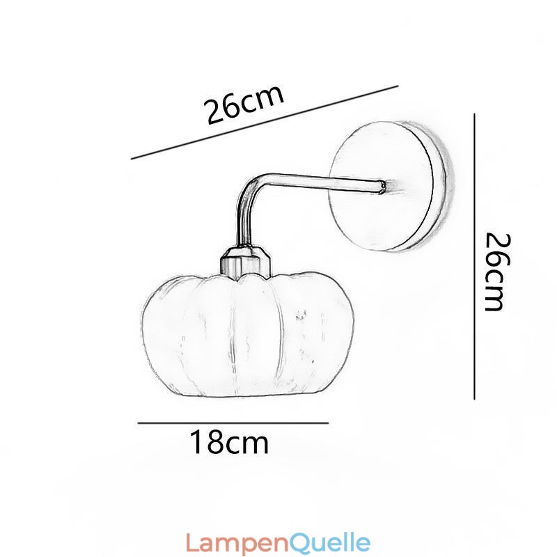 Kürbis Wandleuchte Japanische Retro Wandleuchter Lampe