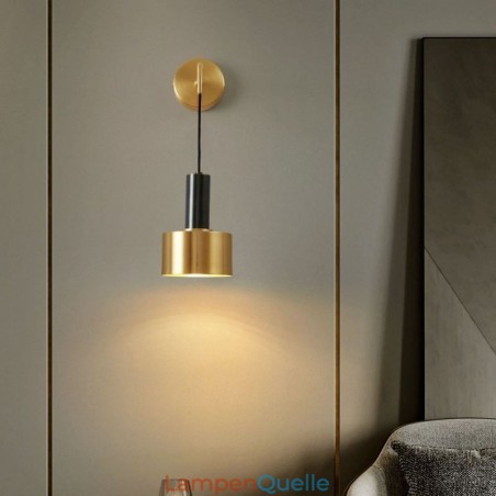 Moderne Wandleuchte Schwarz Gold Kontrastfarbe Wandleuchte Moderne Wandleuchte Schwarz Gold Kontrastfarbe Wandleuchte