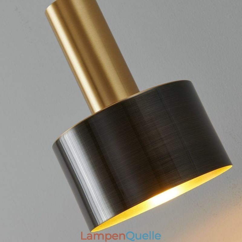 Moderne Wandleuchte Schwarz Gold Kontrastfarbe Wandleuchte