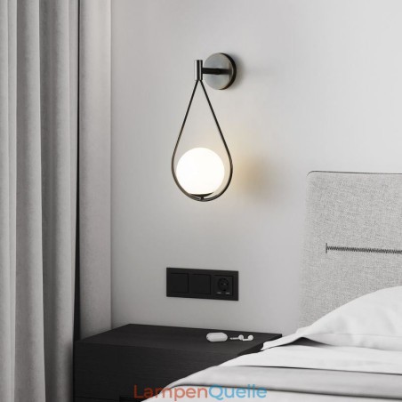 Moderne Globus Wandleuchte Glas Wandleuchte Schwarz Wassertropfen Wandleuchte Moderne Globus Wandleuchte Glas Wandleuchte Schwarz Wassertropfen Wandleuchte