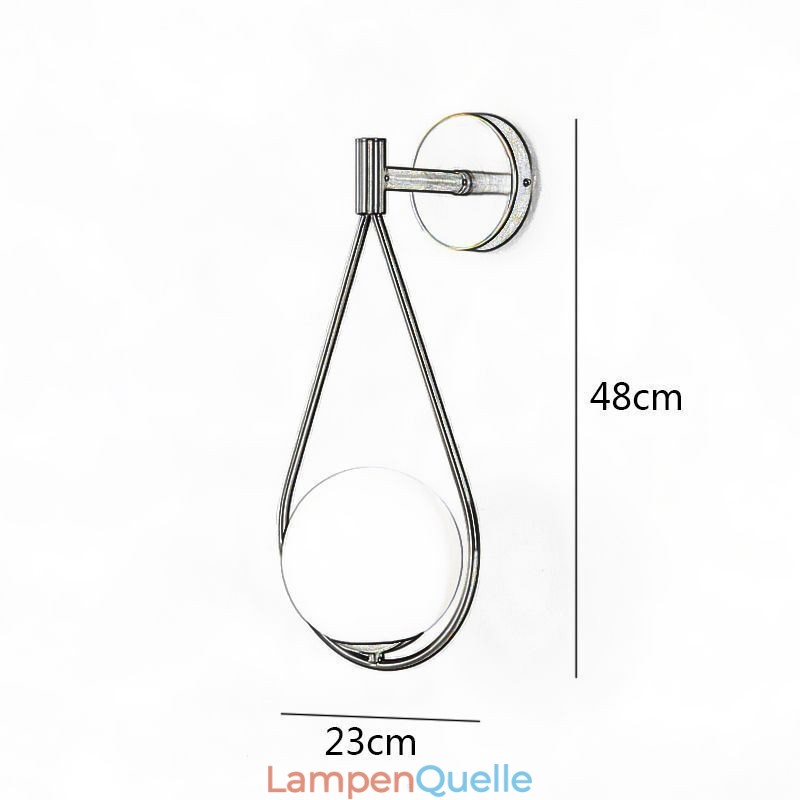 Moderne Globus Wandleuchte Glas Wandleuchte Schwarz Wassertropfen Wandleuchte