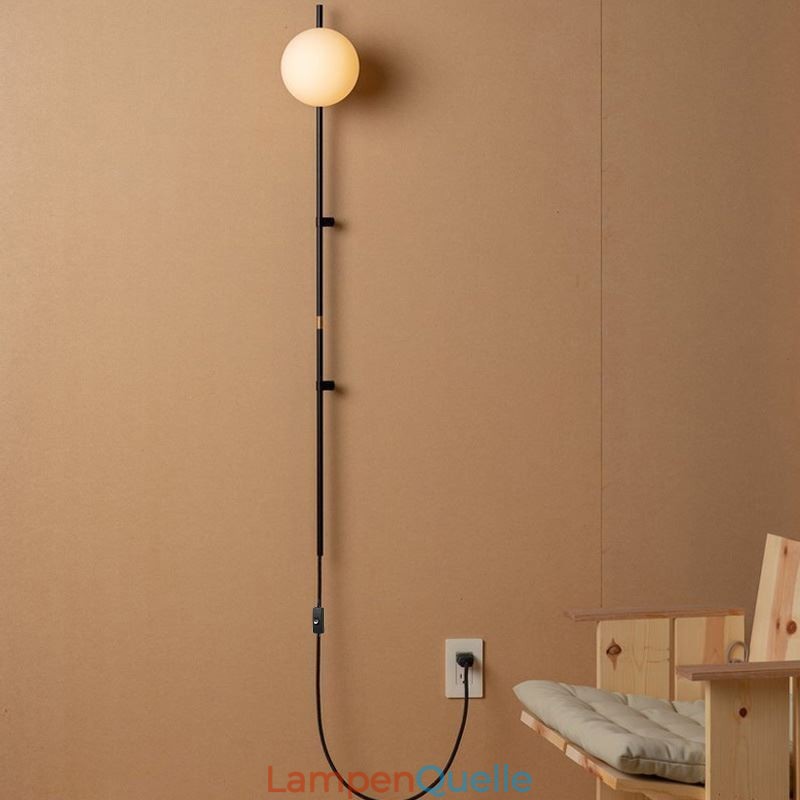 Globus Wandleuchte Beleuchtung Mid Century Magic Bean Wandlampe mit Stecker