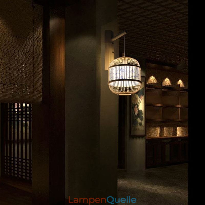 Käfig Design Wandleuchte Kreative Bambus Hängende Wandleuchte Nachttisch Dekoratives Licht