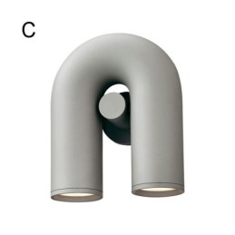 Wandleuchte U-Form Minimalistische Kreative Wandleuchte 90 Drehbarer Lampenschirm