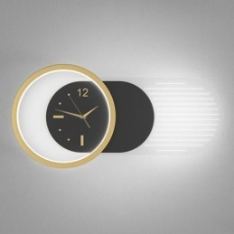 Wandleuchte Moderne minimalistische Acryl Schmiedeeisen Uhr Wandleuchte
