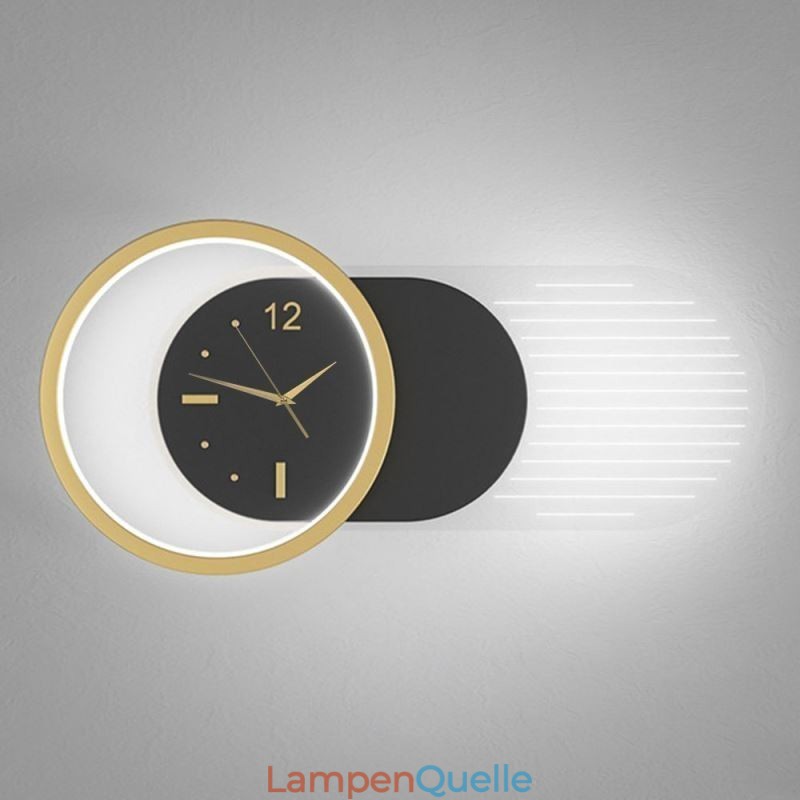 Wandleuchte Moderne minimalistische Acryl Schmiedeeisen Uhr Wandleuchte