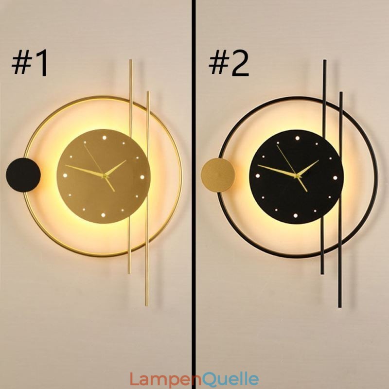 Uhr Wandleuchte Moderne Minimalistische Schmiedeeisen Wandleuchte Und