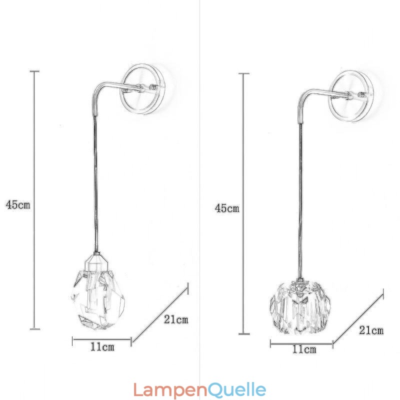 Moderne Wandleuchte Kreative Kristall Wandleuchte Lampe