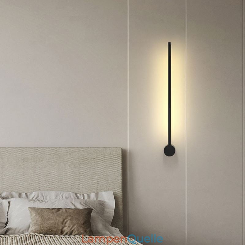 Moderne lange Wandlampe, Nachttischlampe