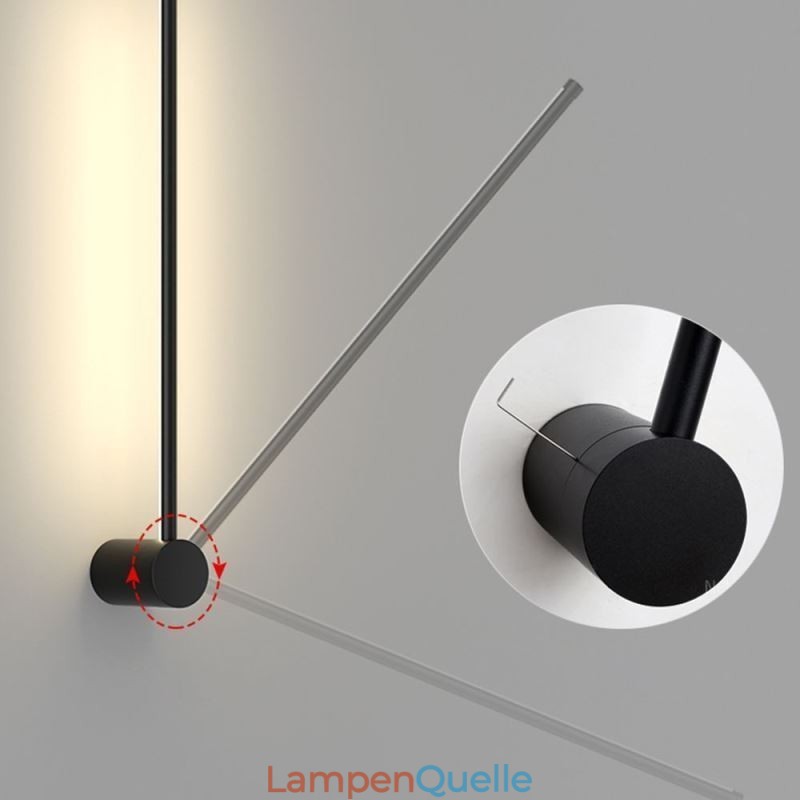 Moderne lange Wandlampe, Nachttischlampe